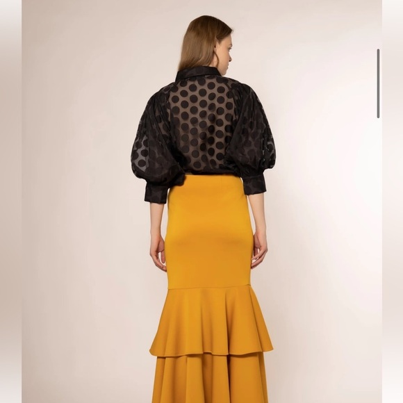 Garcia Polka Dot Puff Sleeve Button Blouse NWOT - Picture 17 of 17